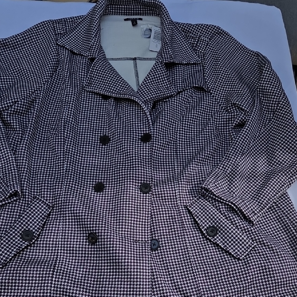 Torrid Classic Houndstooth Trench Coat